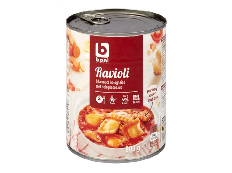 Canned Italian ravioli in sauce TOLVEN